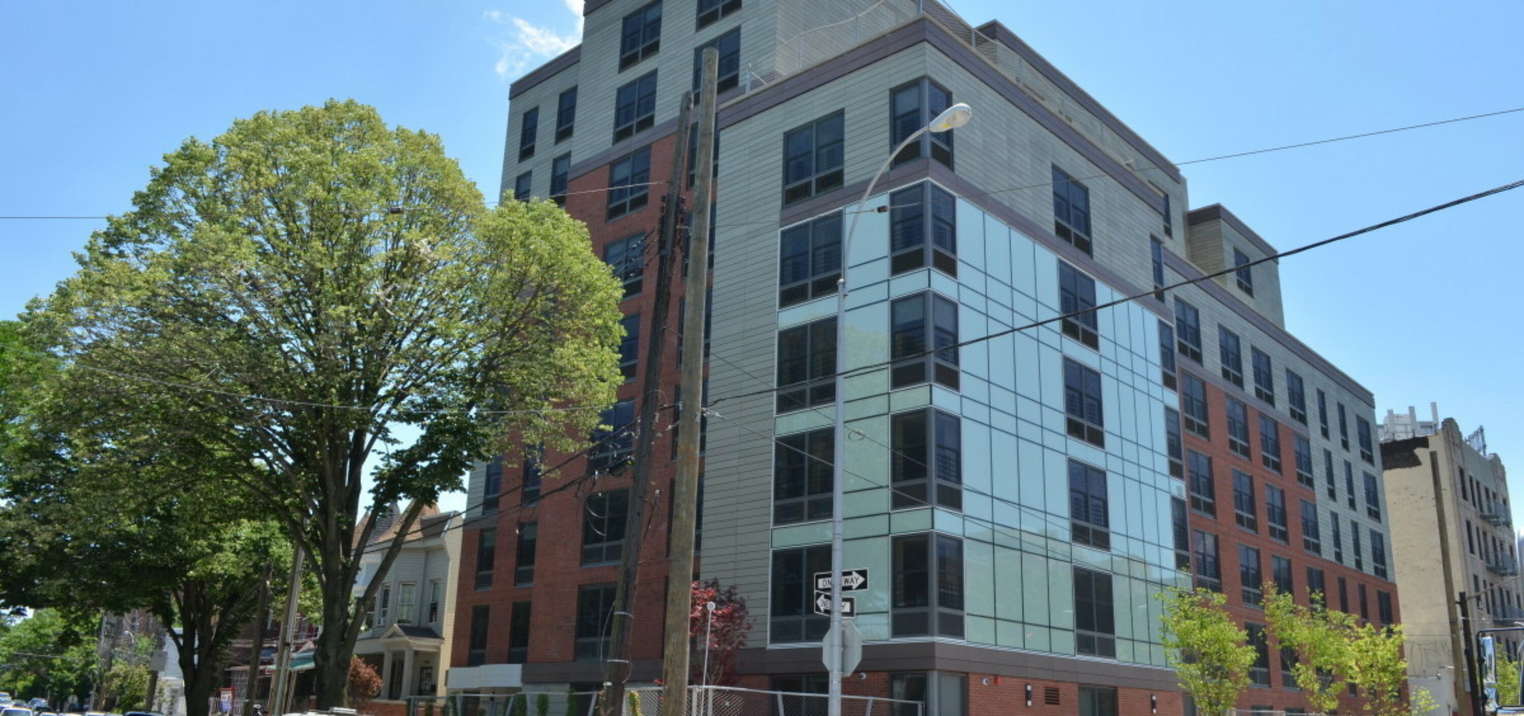 Modern supportive housing building